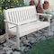 Highwood Usa 5ft Lehigh Garden Bench Outdoor Furniture for Patio, Backyard, Garden AD-BENW1-WHE - alternate 2
